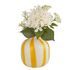 SOLERO üveg váza 26 cm, sárga