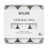 NATURAL WAX mécses 18db, fehér