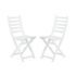 LODGE összecsukható szék  2 db, fehér