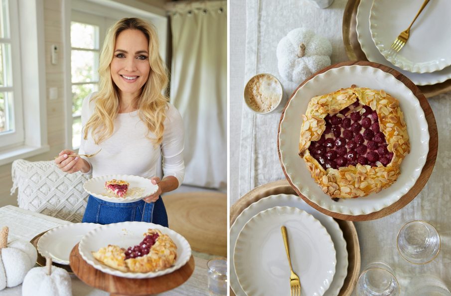 Joghurtos-málnás galette