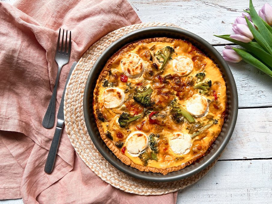 Tavaszváró zöldséges quiche