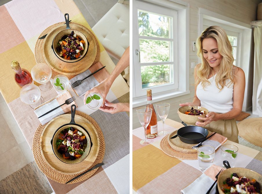 Őszi sütőtökös saláta