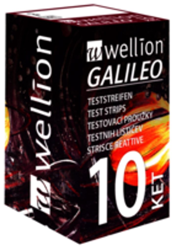 Levně Testovací proužky Wellion Galileo KET 10 ks