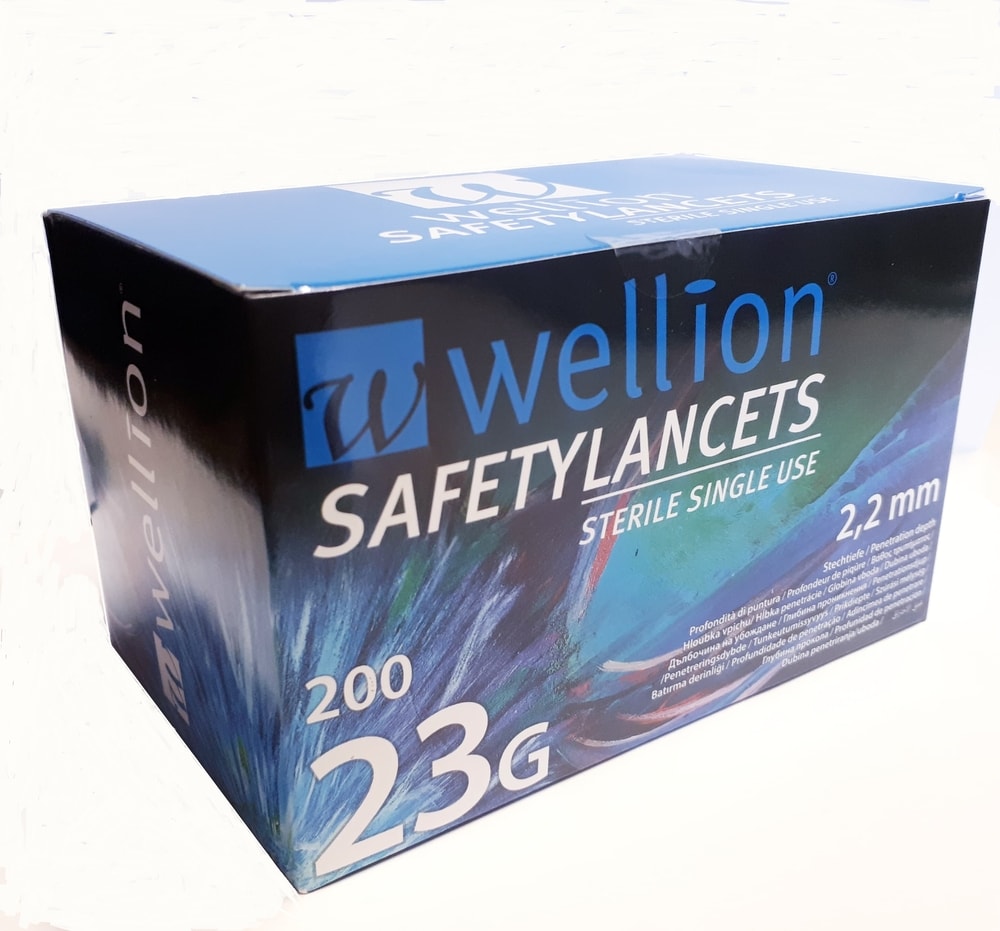 Bezpečné lancety Wellion 23G(200ks)