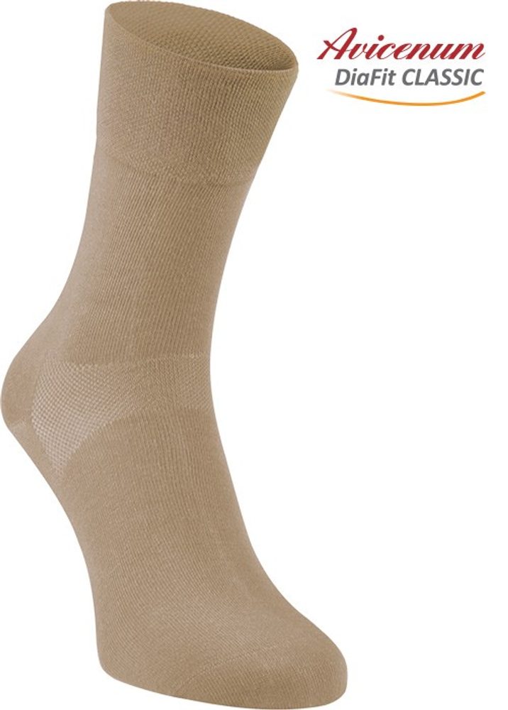 Levně Avicenum DiaFit CLASSIC bavlněné ponožky - bronz velikost 36 - 39