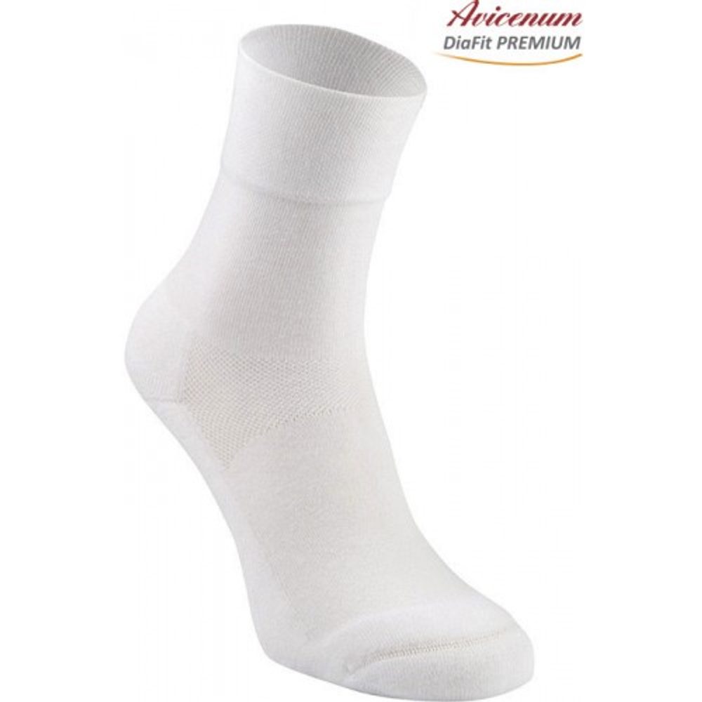 Levně Ponožky Avicenum DiaFit PREMIUM - barva bílá velikost 44 - 47