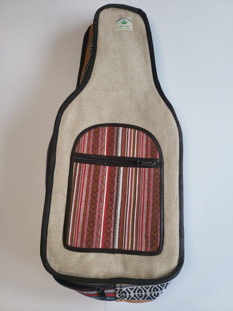 Levně Konopná taška na ukulele - barevná
