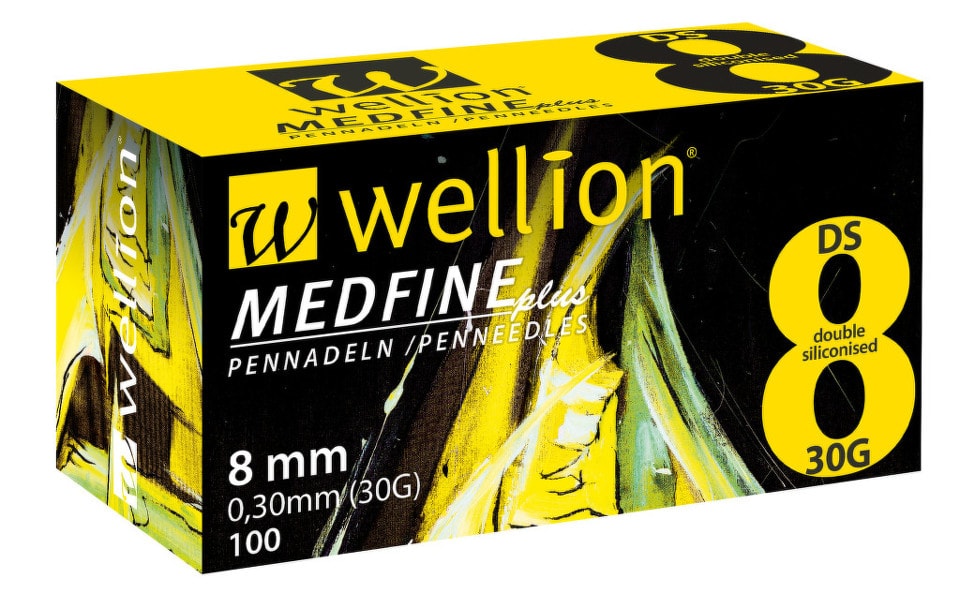 Levně Inzulínové jehly MEDFINE - 8mm x 30G