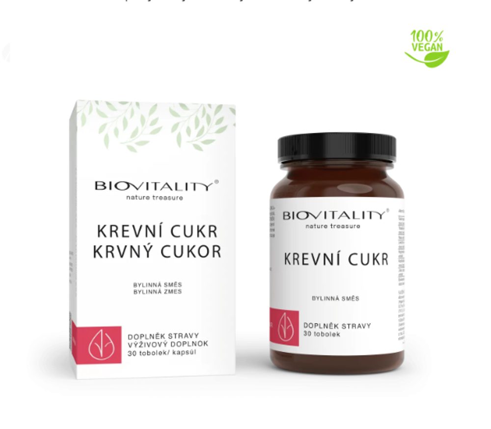 Krevní cukr - tobolky Bylinná směs pro podporu normální hladiny glukózy v krvi