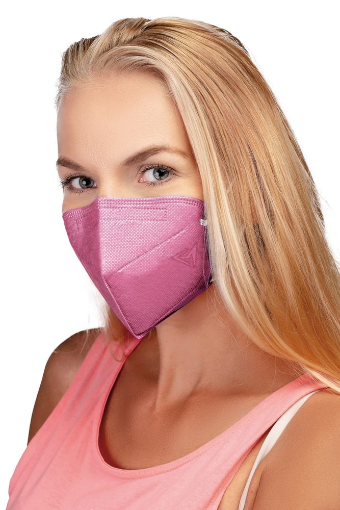 Levně Respirátor FFP2 GOOD MASK GM2 růžový