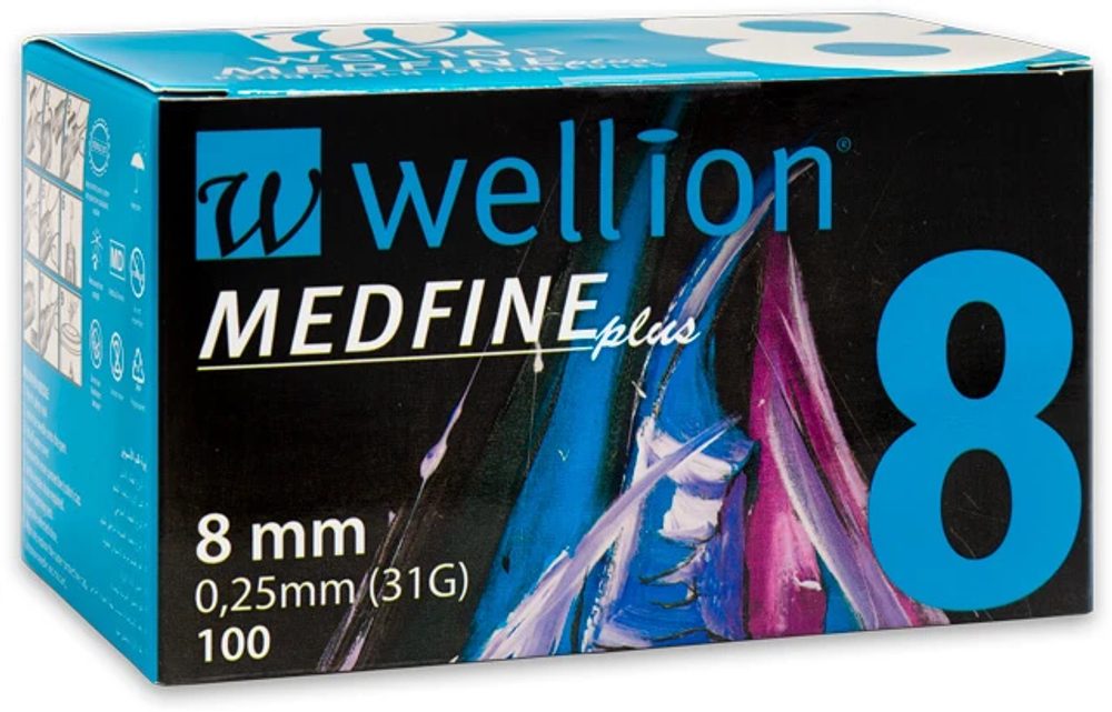 Wellion MEDFINE jehly inz.pera 0.30x8mm 30G 100ks koupíte na Dialekarna.cz