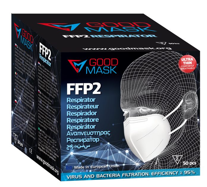 DIALEKARNA.CZ Respirátor GOOD MASK FFP2 (10 ks) GOOD MASK