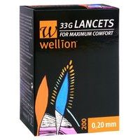Bezpečné lancety Wellion 23G, 100 ks