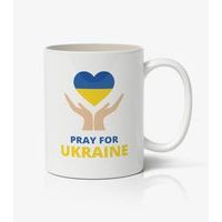 Hrnek PRAY FOR UKRAINE srdce