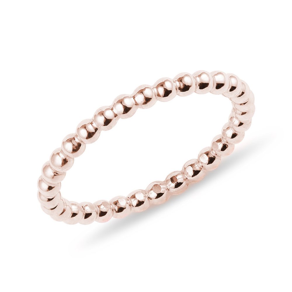 E-shop Minimalistický prsten z růžového zlata