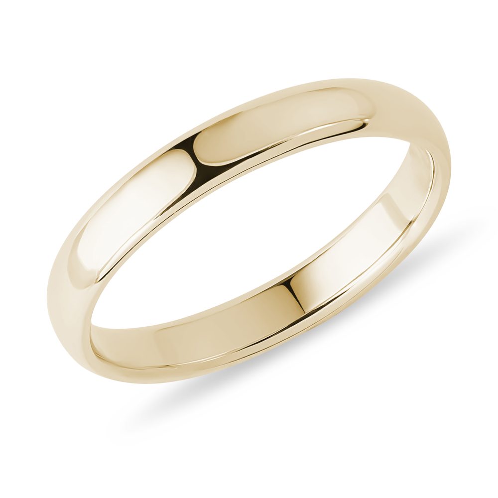 E-shop Snubní 3mm prsten ze žlutého zlata