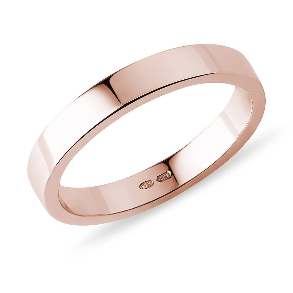 E-shop Pánský snubní prstýnek z růžového zlata