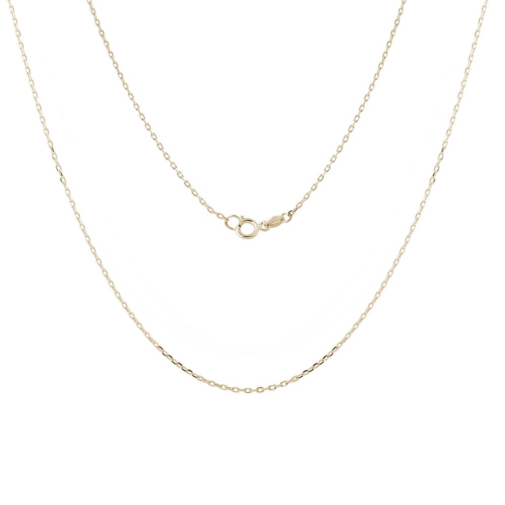 Řetízek typu ankr 28 v délce 50 cm ze žlutého zlata KLENOTA