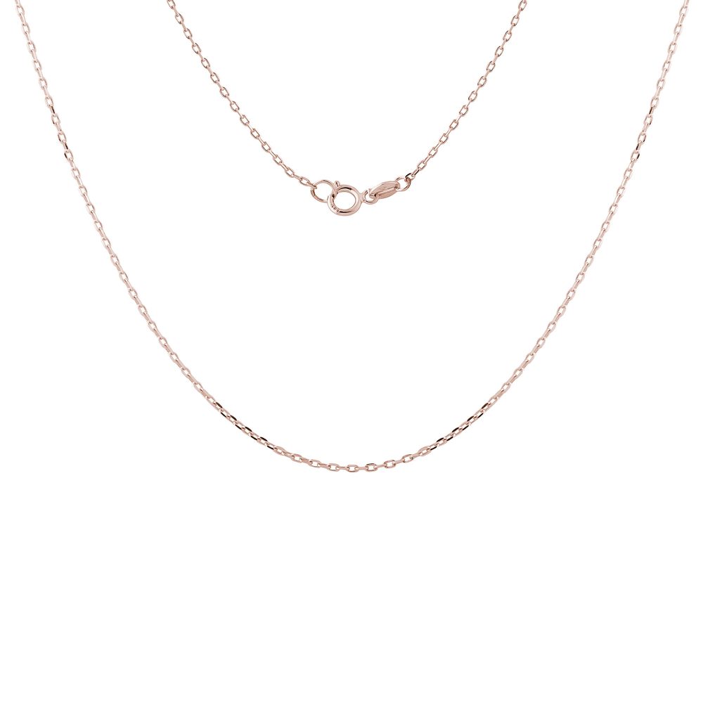 Řetízek typu ankr 28 v délce 45 cm z růžového zlata KLENOTA