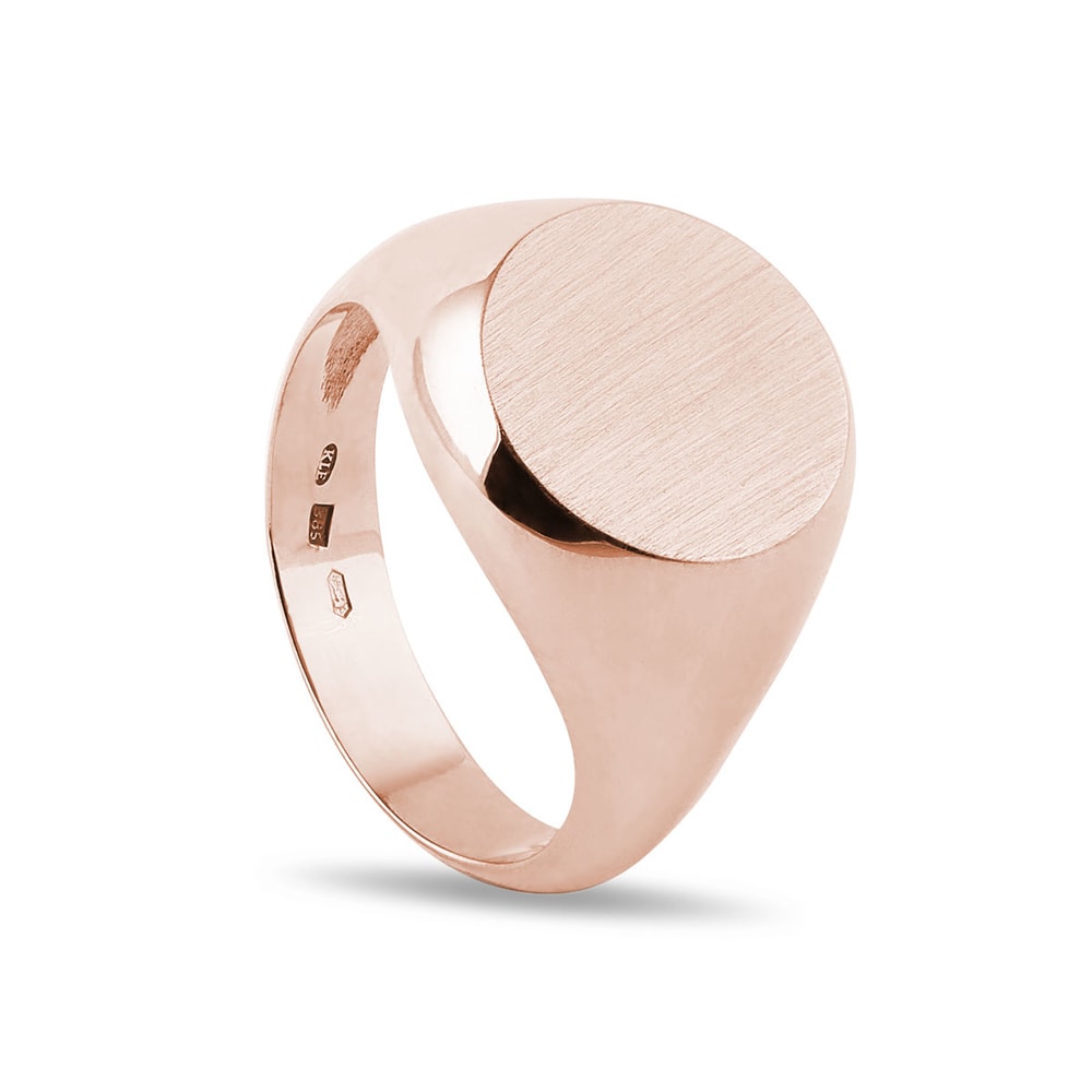 E-shop Pečetní prsten v růžovém zlatě