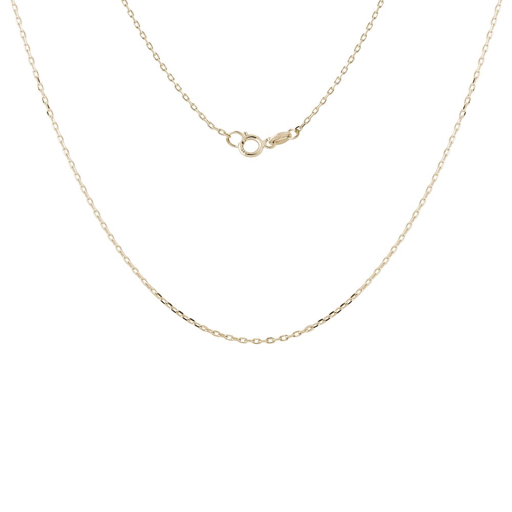 Řetízek typu ankr 28 v délce 45 cm ze žlutého zlata KLENOTA