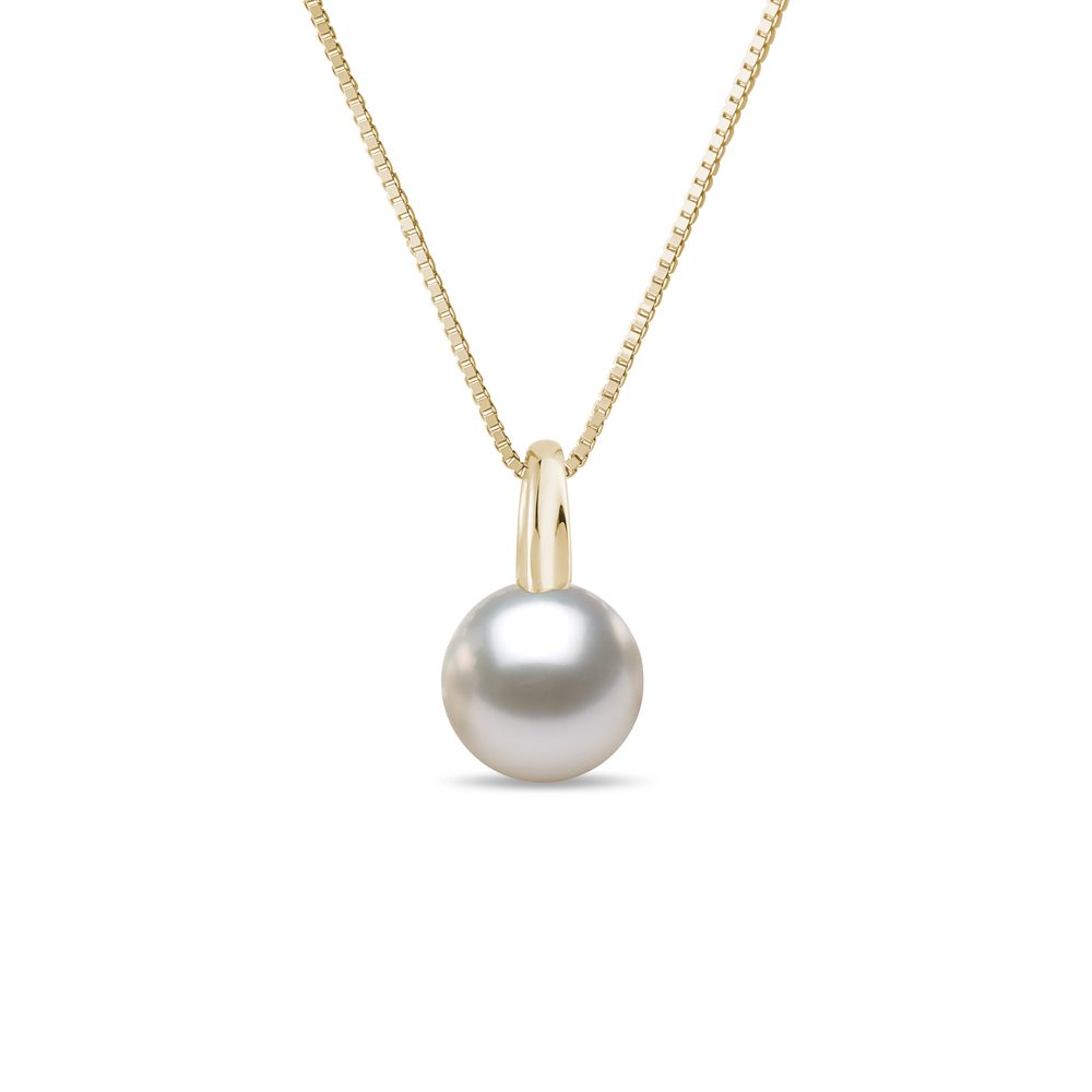E-shop Zlatý náhrdelník s perlou Akoya