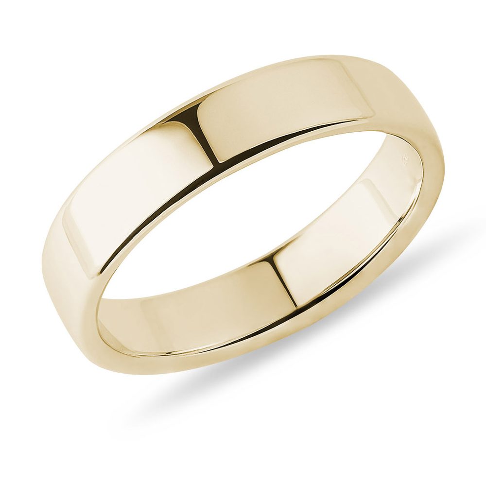 E-shop Moderní prsten ze žlutého zlata pro muže