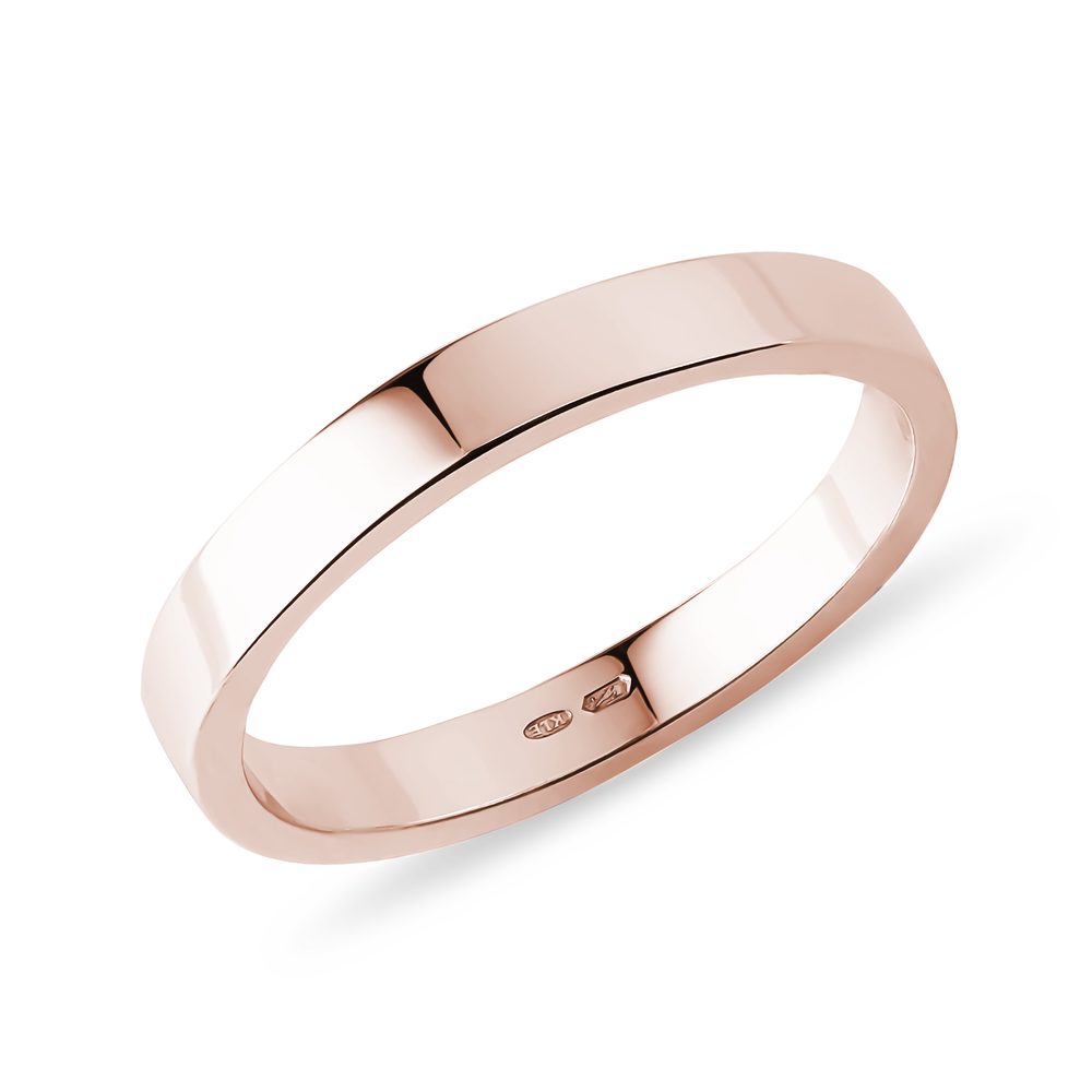 Klassischer Damenehering in 14kt Roségold KLENOTA