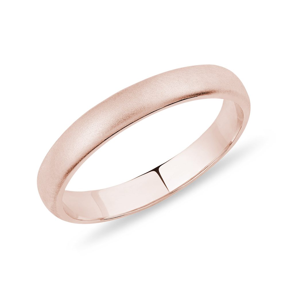 Dámský snubní prsten satin z růžového zlata KLENOTA cena, slevy, porovnání  ❤️ Umění výběru - srovnávač produktů