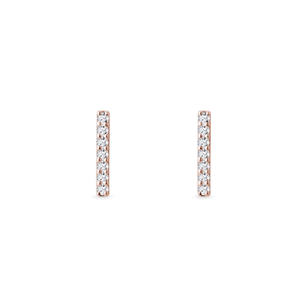 Diamantstecker in Rosegold KLENOTA