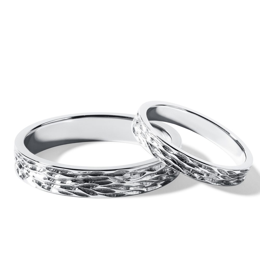 E-shop Originální snubní prsteny z bílého zlata