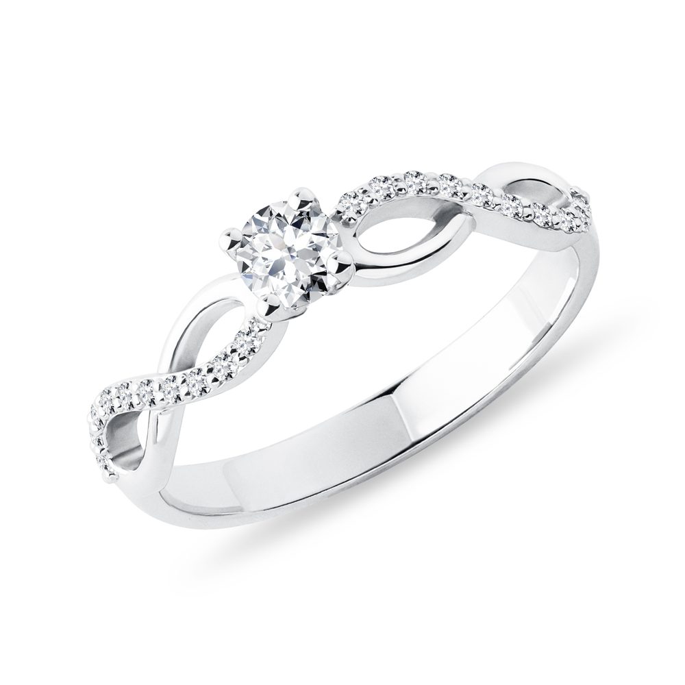 Zásnubní diamantový prsten KLENOTA