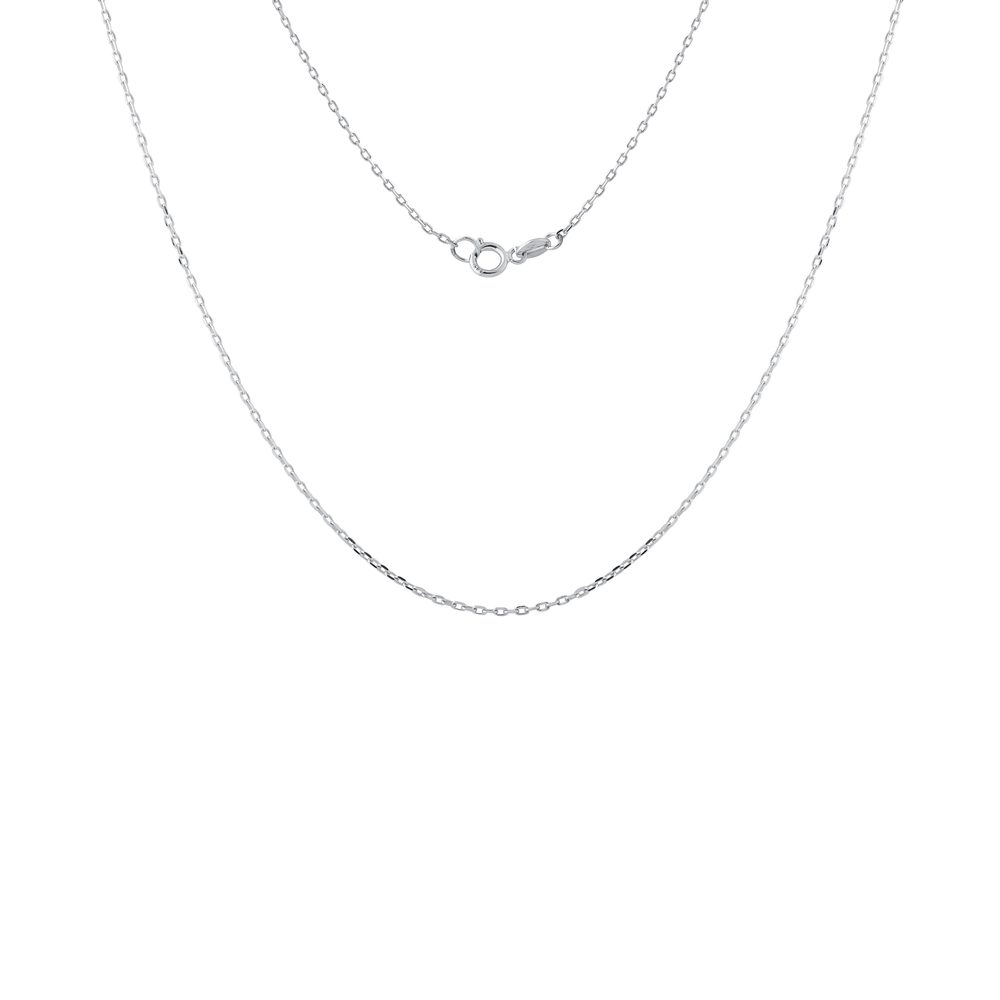 Řetízek ankr 28 v délce 42 cm z bílého zlata KLENOTA