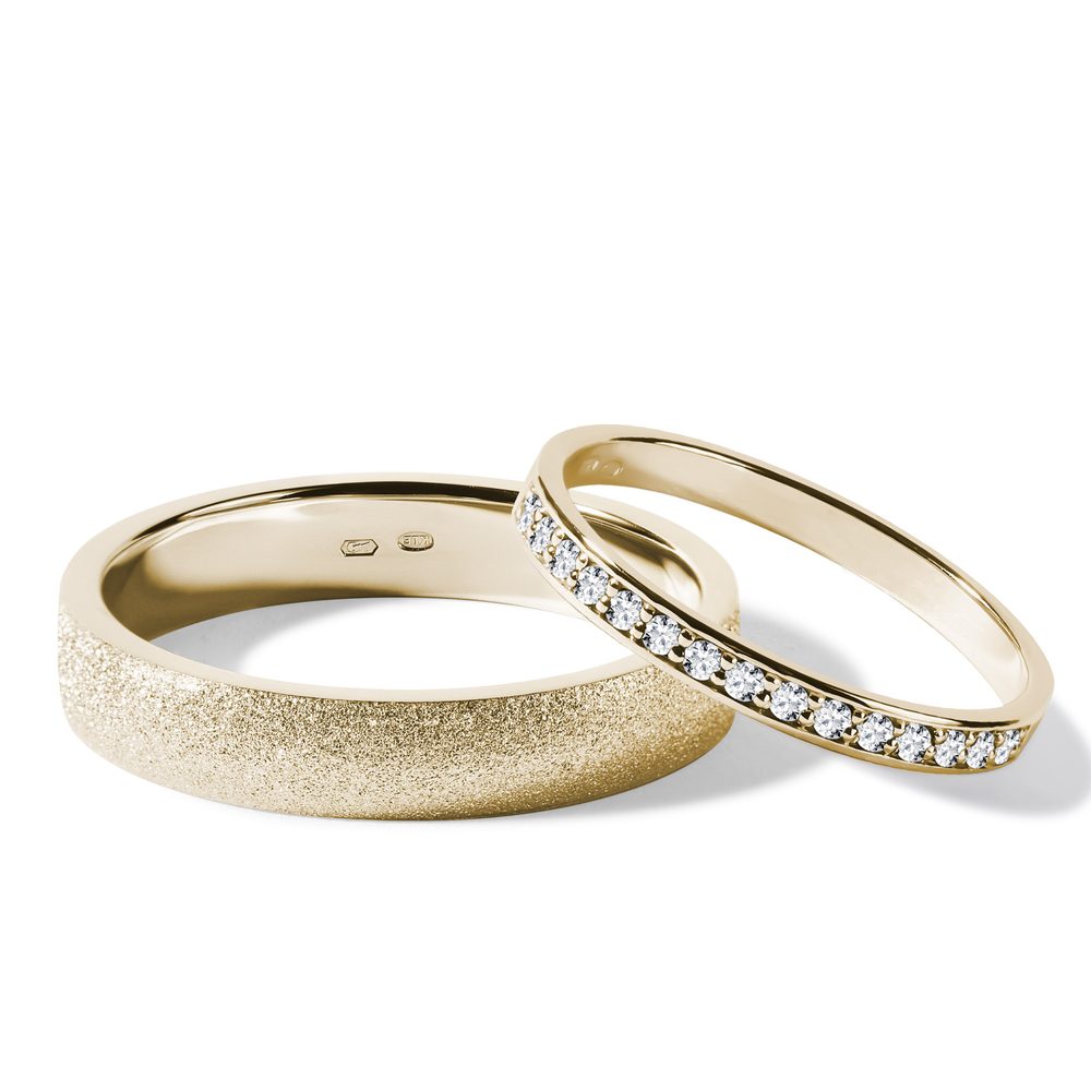 Briliantové snubní prsteny ze zlata KLENOTA