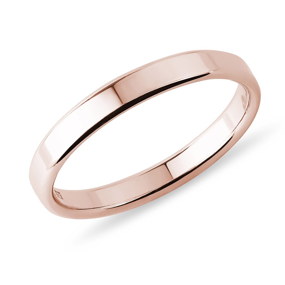 E-shop Pánský prsten v růžovém zlatě