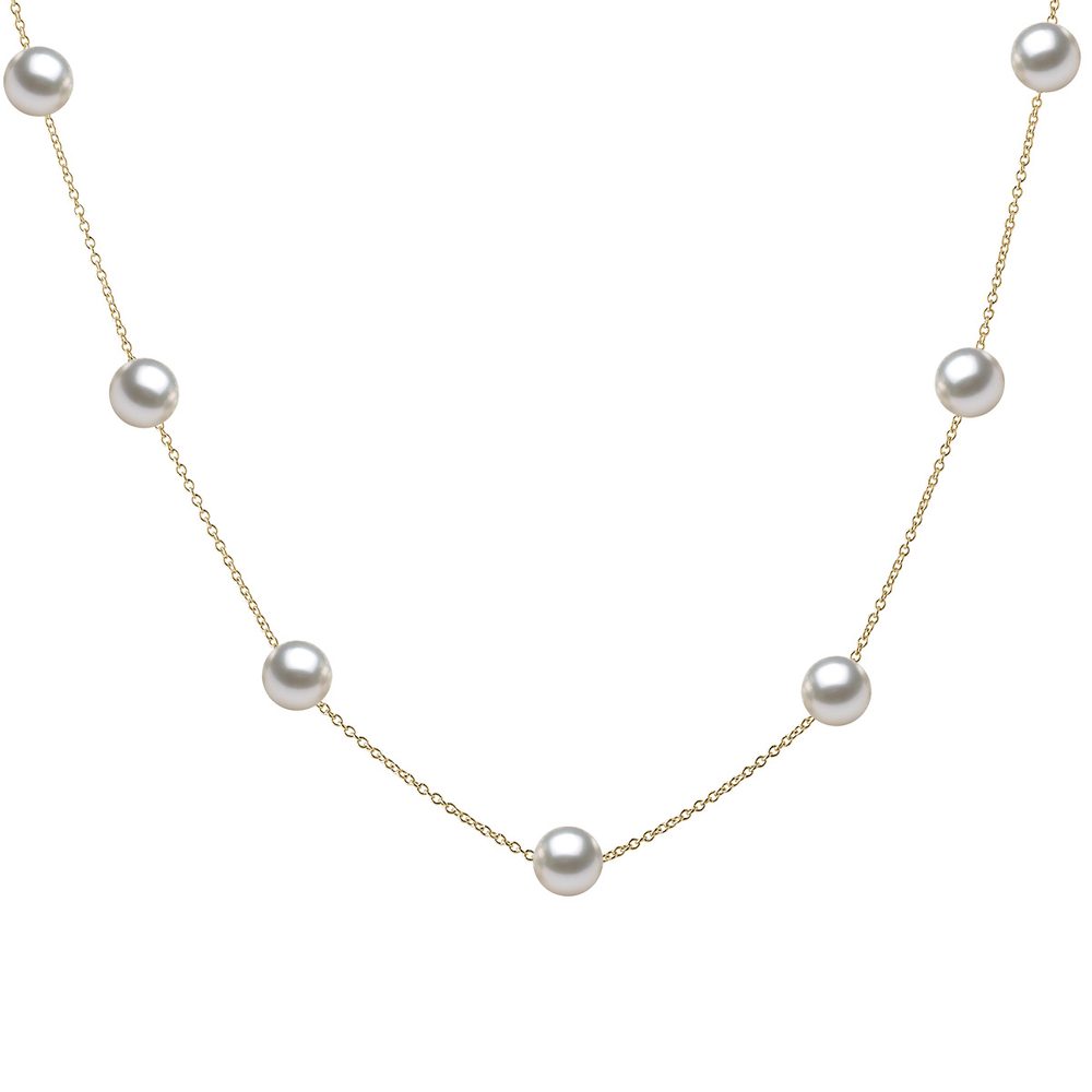E-shop Zlatý náhrdelník s Akoya perlami