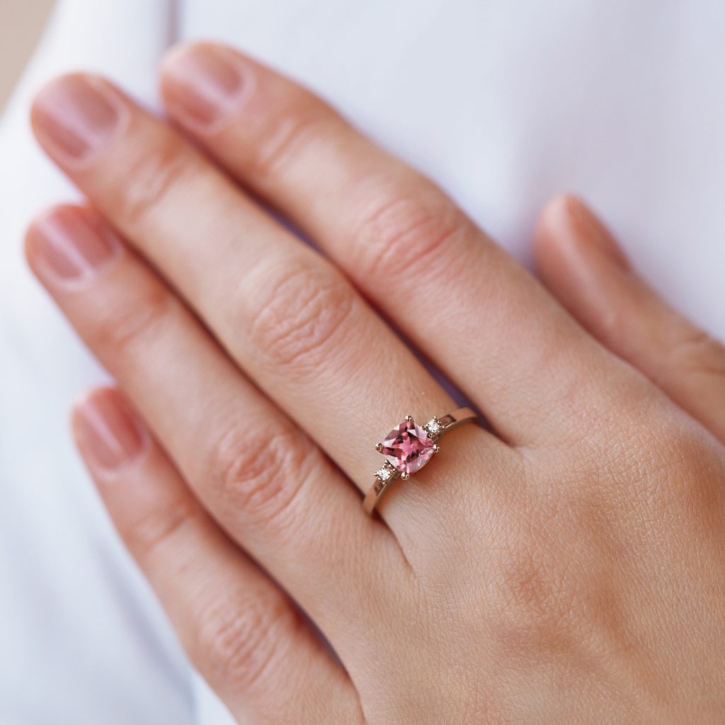 The heart of Trastevere -18ct rose gold pink diamond ring | Cerrone