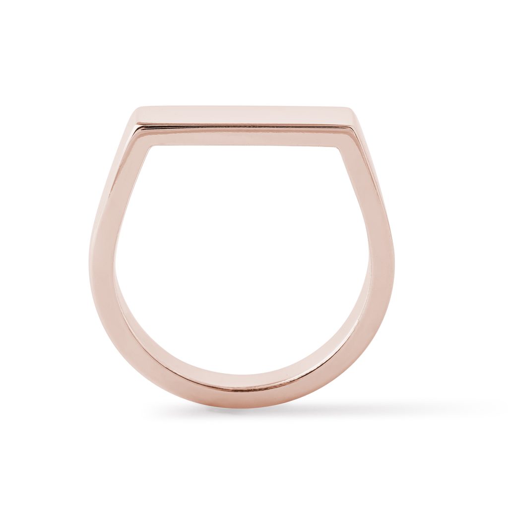 Minimalistischer Kleiner Finger Ring in Rosegold | KLENOTA