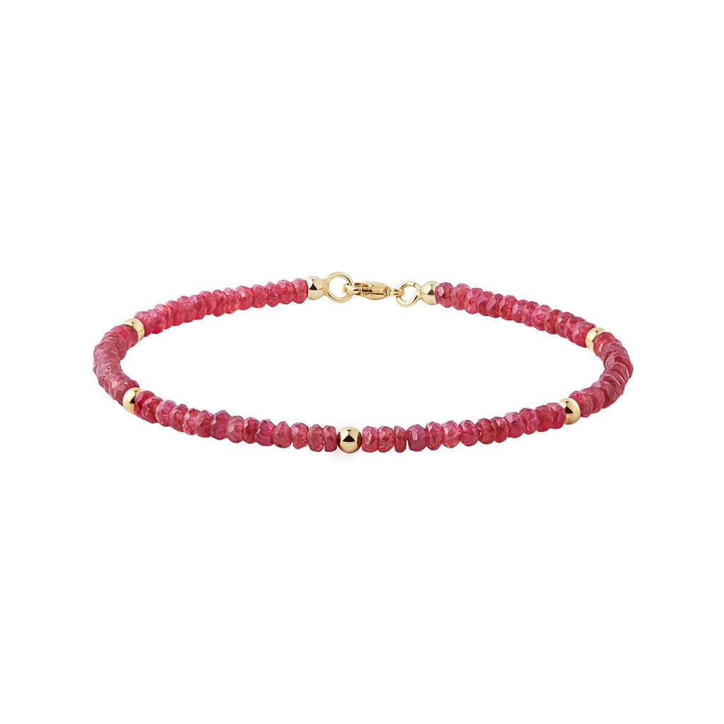 Bracelet en or et rubis | KLENOTA