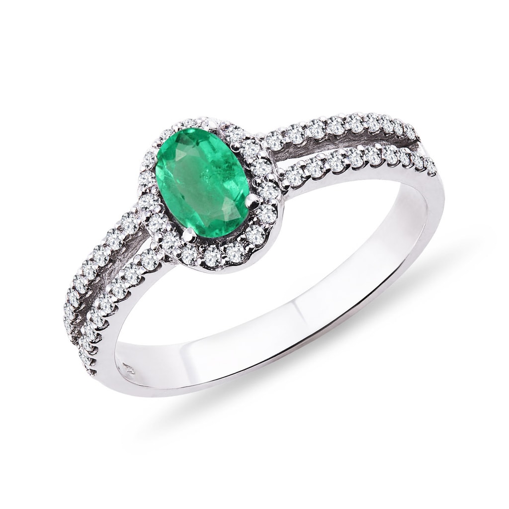 bague or blanc avec emeraude bague or blanc avec emeraude
