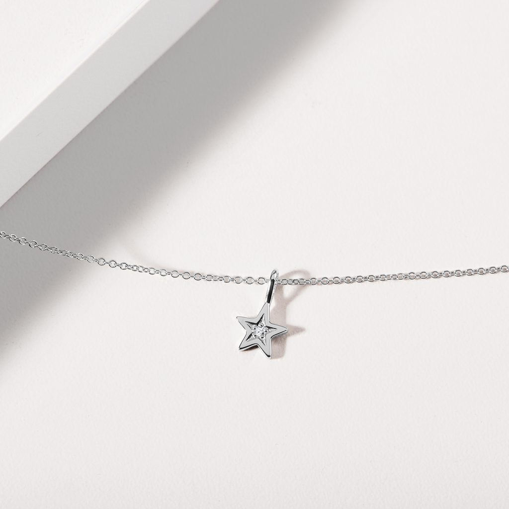 Diamond Star Necklace 0.10cts / Small Star Necklace / Mini Star Necklace /  14k Gold Star Charm Pendant / Dainty Star / Minimalist Star - Etsy