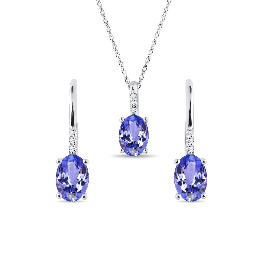 GULICX Set Gioielli Donna In Zirconia Cubica AAA – Collana Con Ciondolo E Orecchini, Placcato Argento
