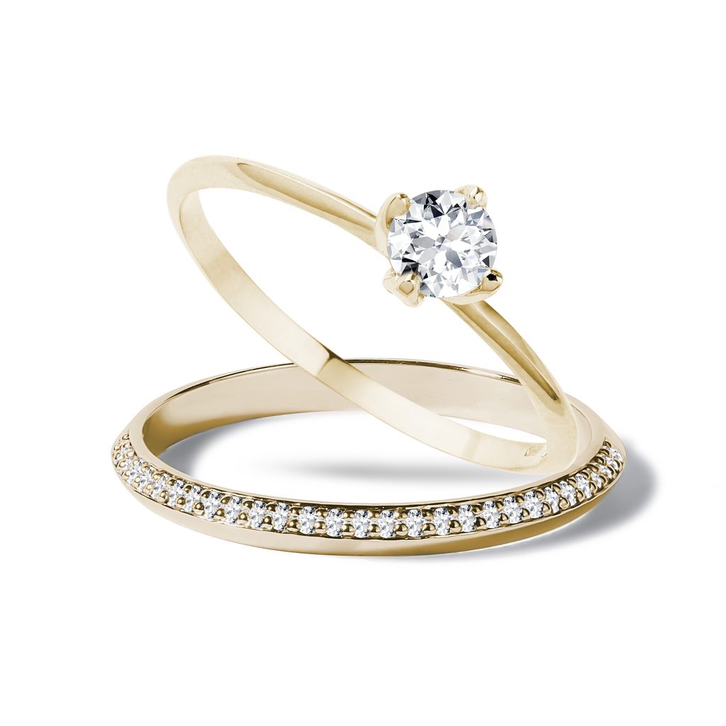Verlobungs Und Ehering Set Mit Diamanten Klenota