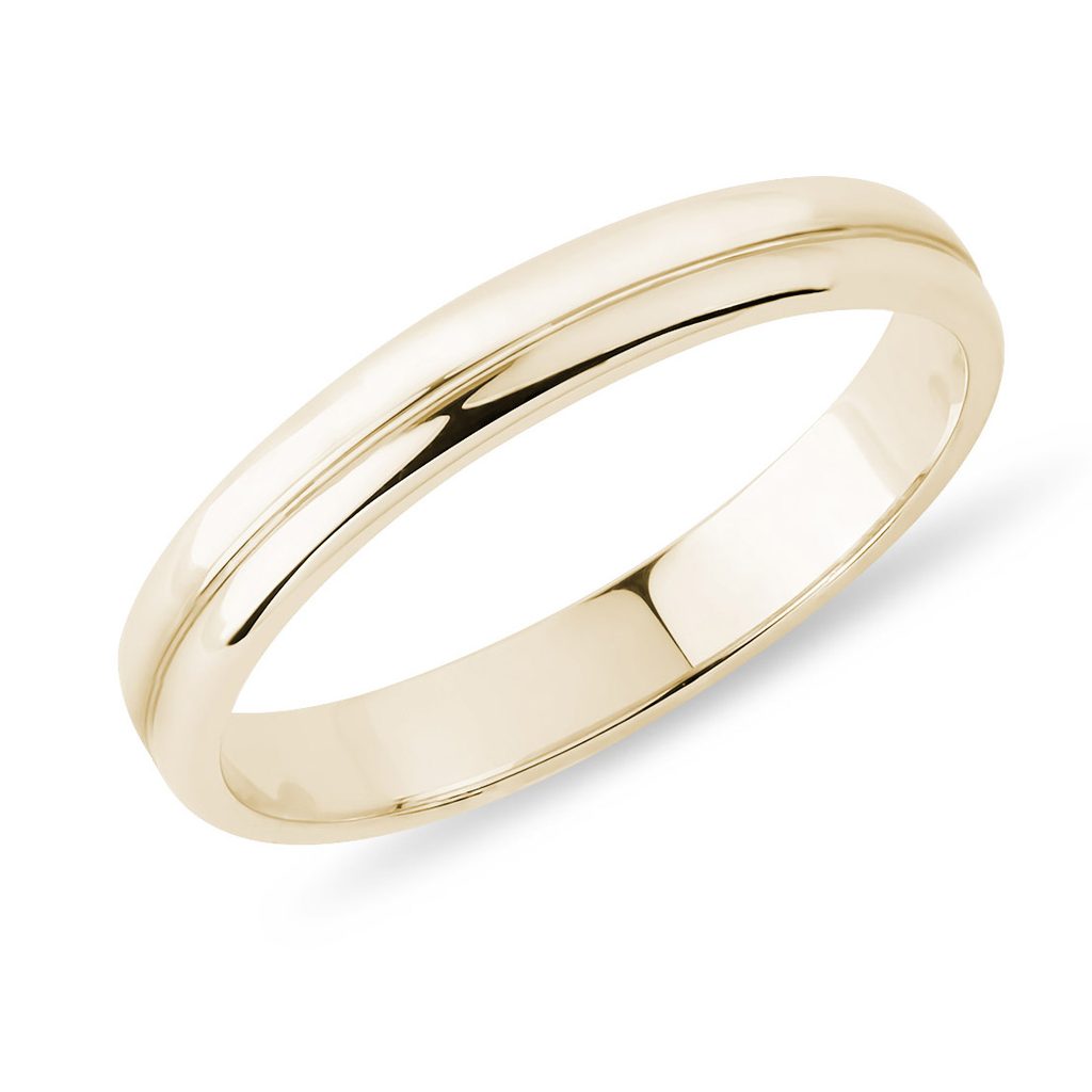 KLENOTA Men's Yellow Gold Ring