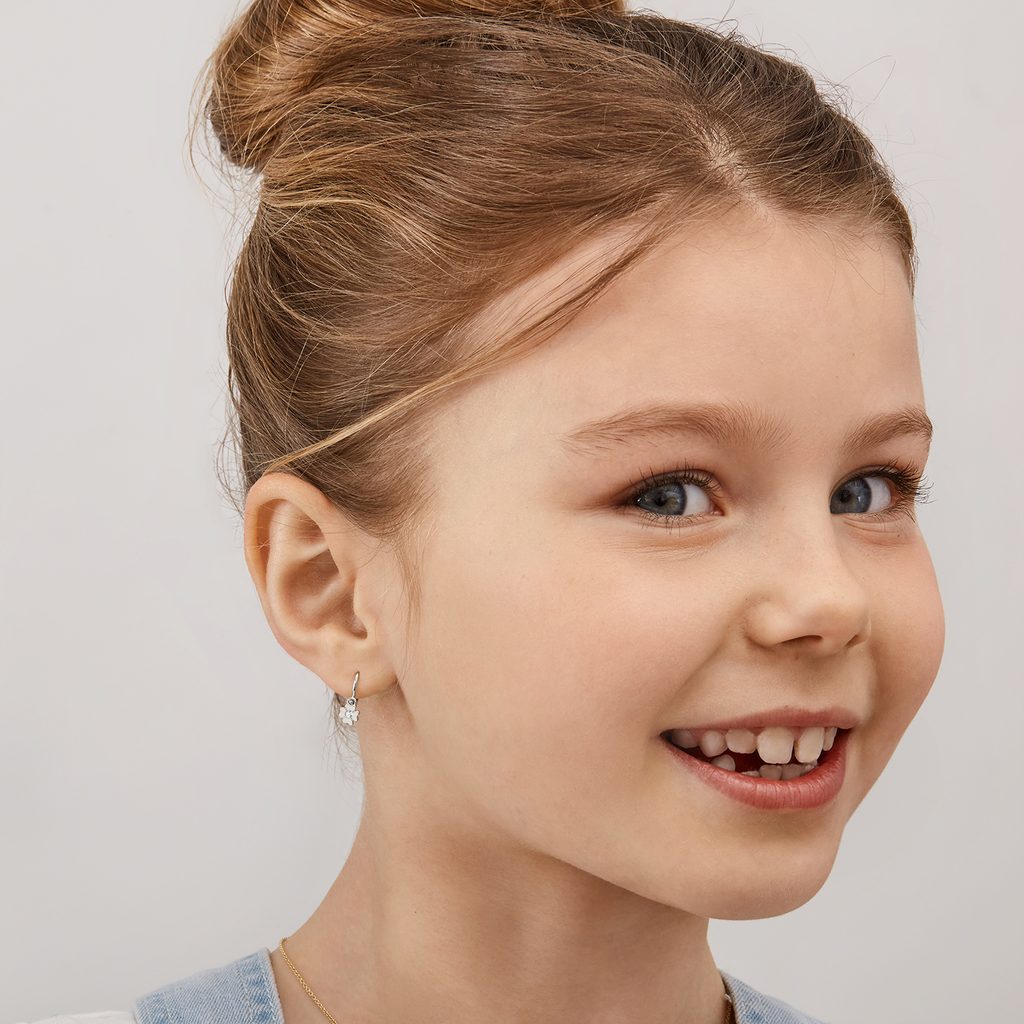 Best screw back earring for any age! | Gold earrings for kids, Baby ear  piercing, Baby earrings