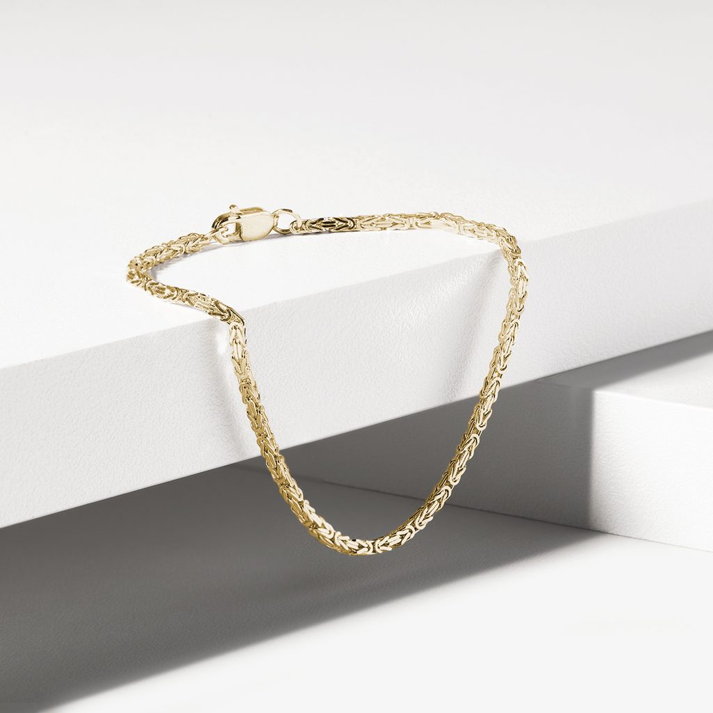 Women's bracelet in 14k yellow gold | KLENOTA