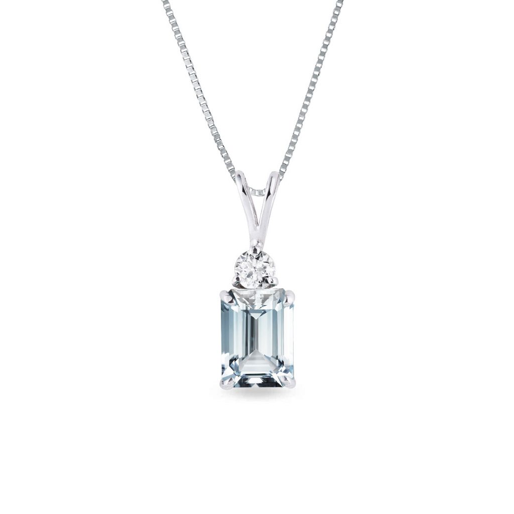 Teardrop Aquamarine And Diamond Pendant #105431 - Seattle Bellevue | Joseph  Jewelry