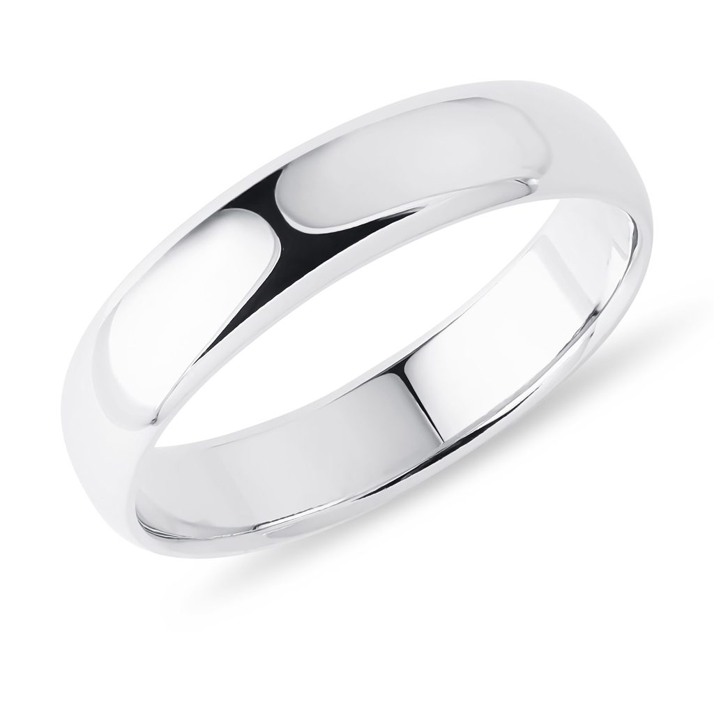 Wedding Ring of White Gold | KLENOTA