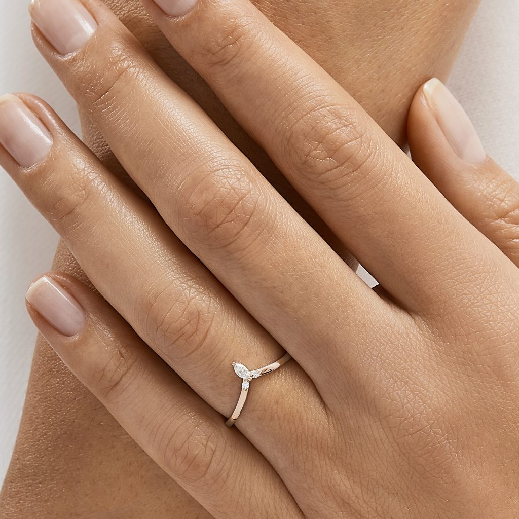 Bague chevron or new arrivals