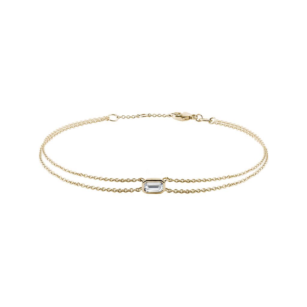 KLENOTA Simple Diamond Bracelet